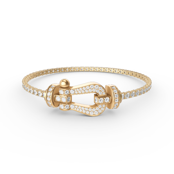 Aura FORCE  LARGE HORSESHOE FULL DIAMOND TENNIS BRACELET