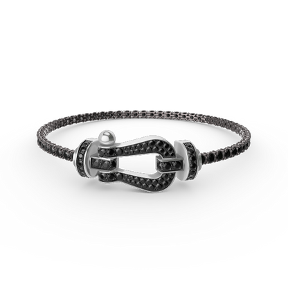 [⭐Aura ]FORCE  LARGE HORSESHOE FULL DIAMOND TENNIS BRACELET